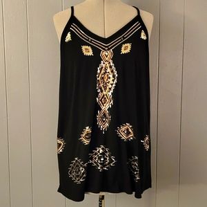No Boundaries Racer Back Sequins Tank